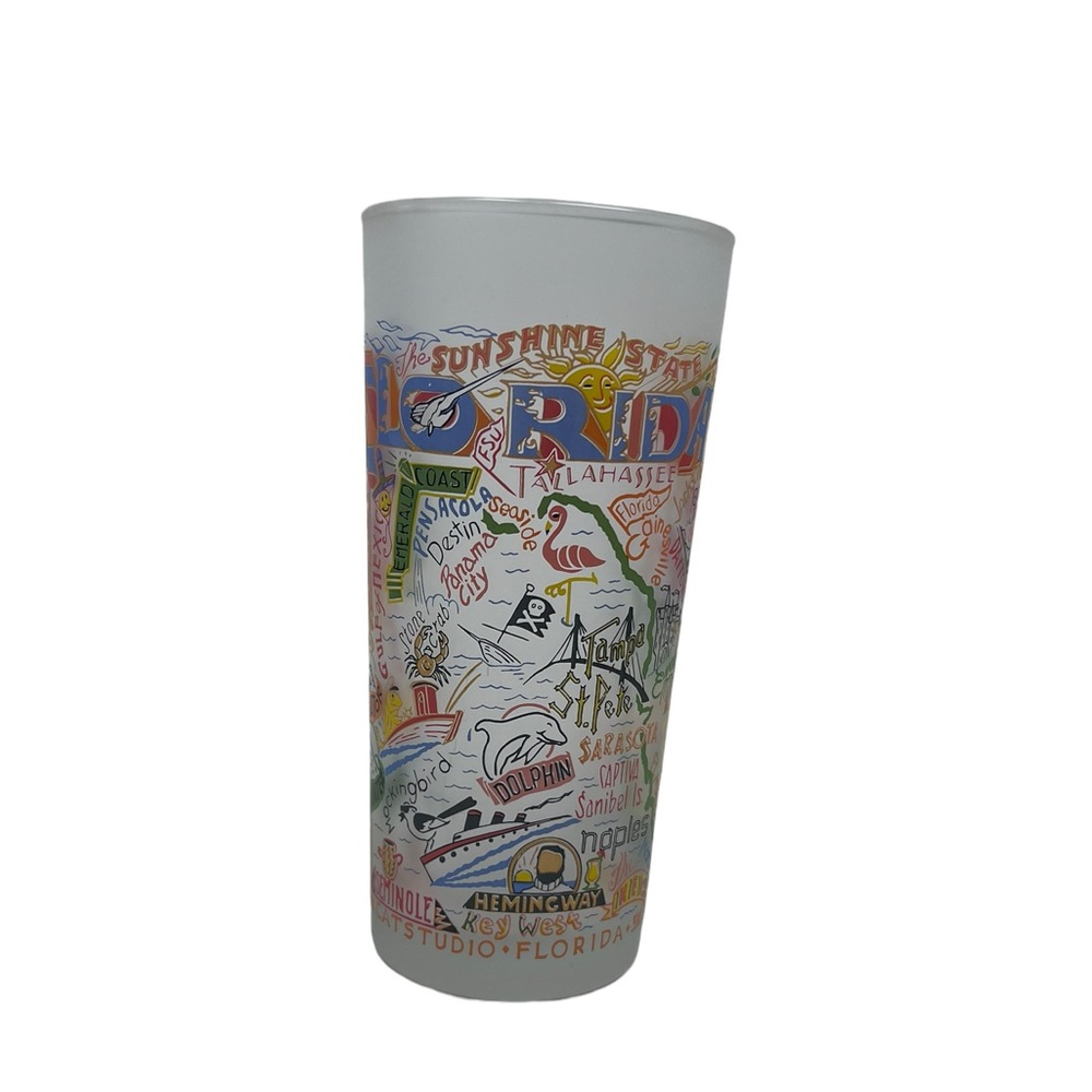 catstudio Novelty "Florida" Frosted Glass